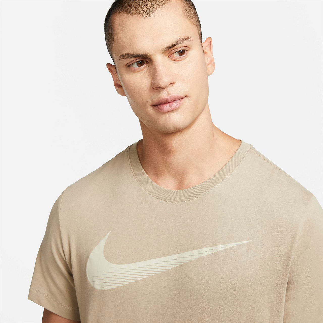 Nike Dri-FIT Swoosh Training T-Shirt 'Beige' CZ9724-247