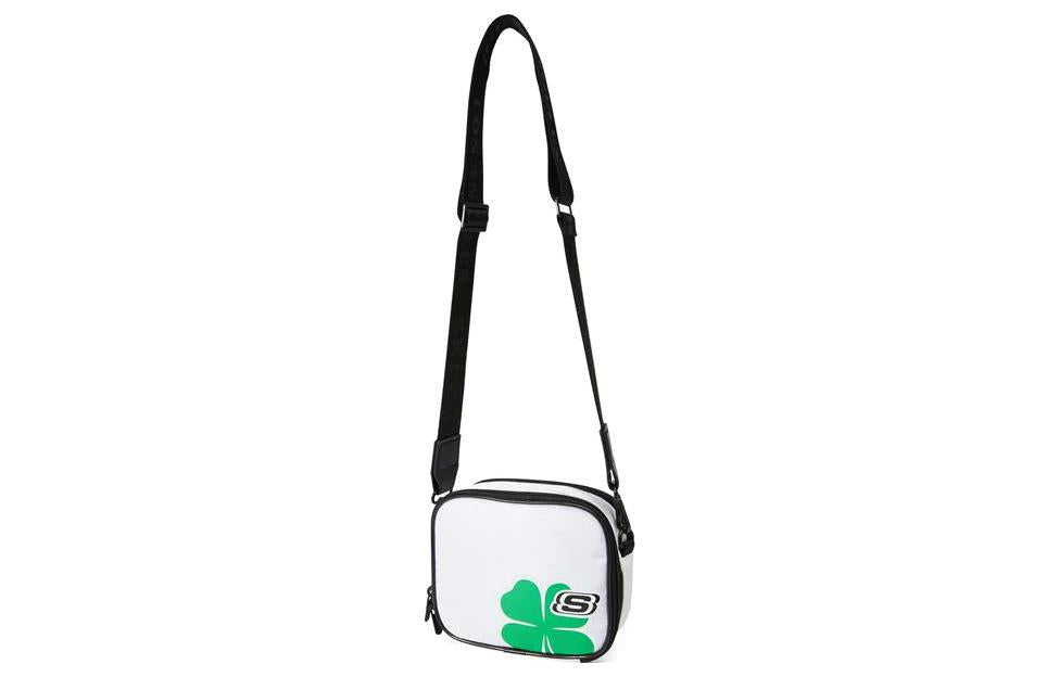Skechers Clover Pattern Logo Single Shoulder Bag 'White Green' L223U013-0074