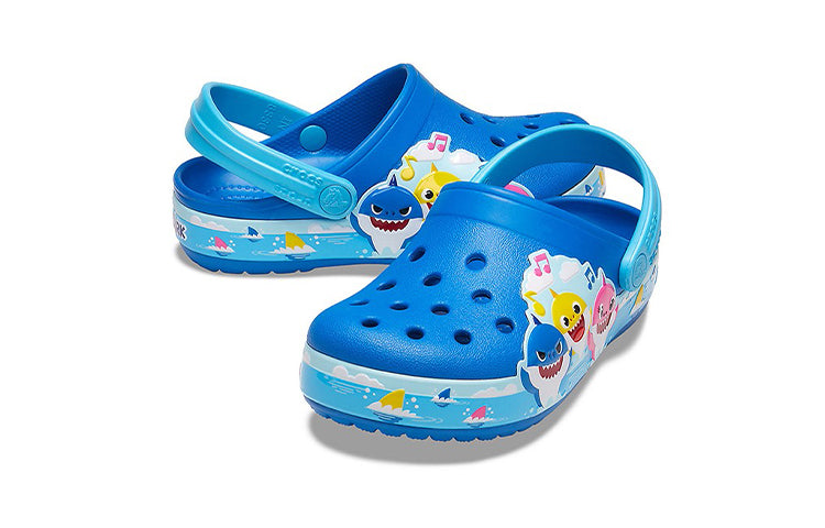 (GS) Crocs Fun Lab Baby Shark Band Clog 'Blue' 207066-4JL