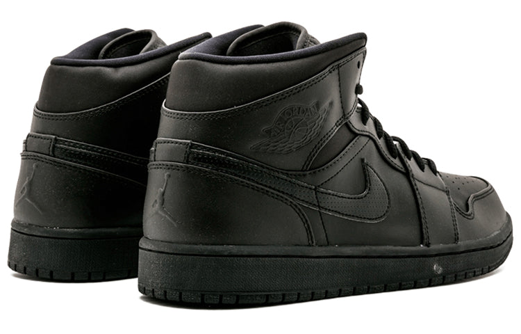 Air Jordan 1 Mid 'Black White' 554724-034