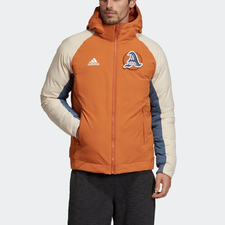 adidas Outdoor protection against cold Stay Warm hooded down Jacket Khaki Brown FM2874