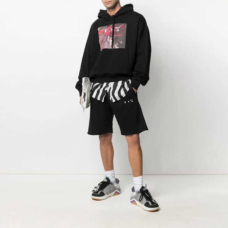 Off-White Men's SS21 Arrows Logo Sports Shorts Black OMCI006S21FLE0031001