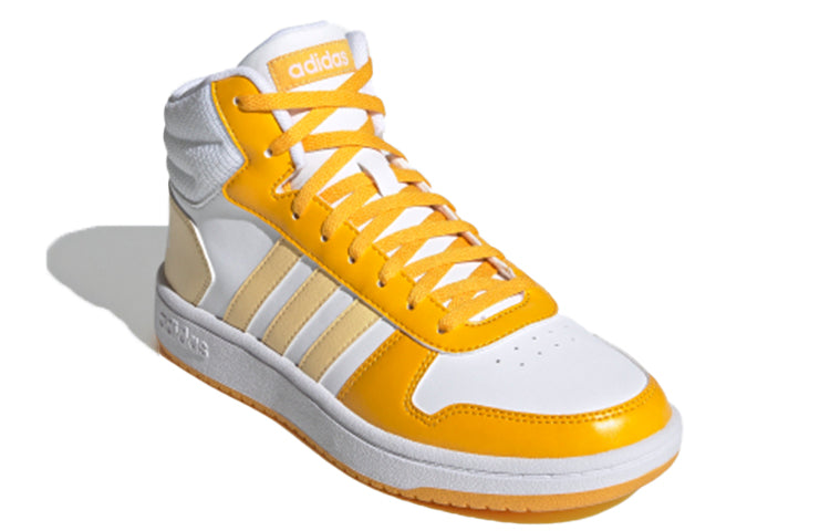 (WMNS) adidas Hoops 2.0 Mid 'White Yellow' G55054