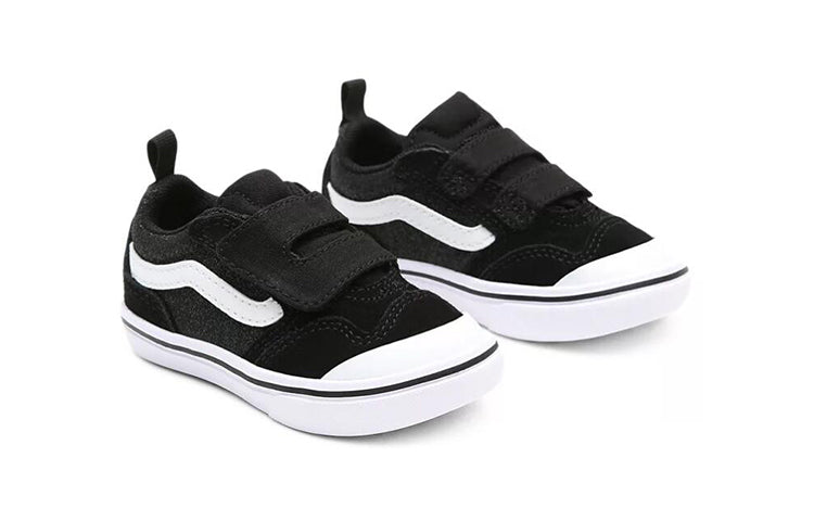 (TD) Vans Glitter ComfyCush New Skool 'Black White' VN0A4TZHXME