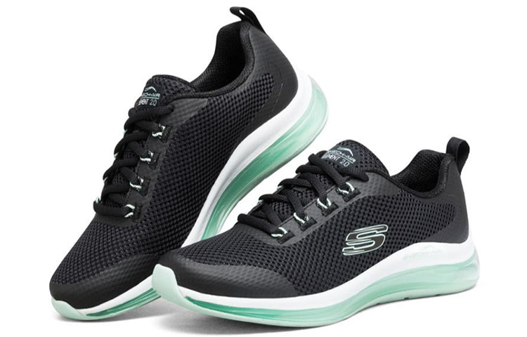 (WMNS) Skechers Skech-Air Element 2.0 Black/White/Green 149011-BKMN
