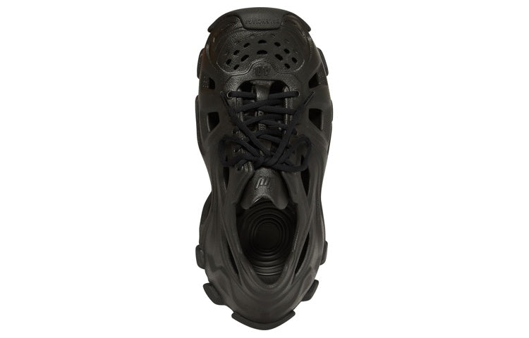 Balenciaga HD Lace Up Cut Out Sneakers 'Black' 702421W3CES1000