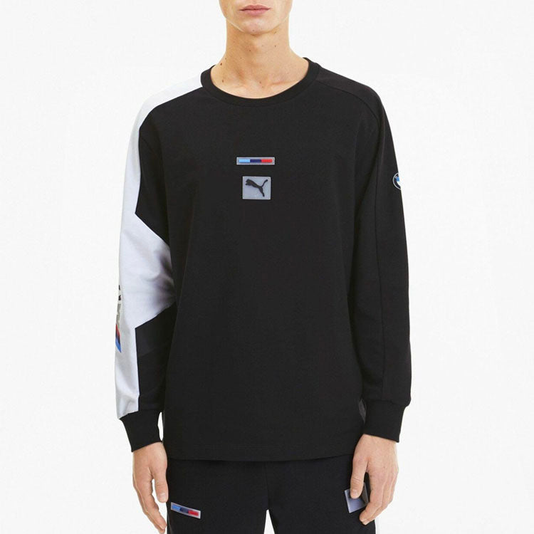 PUMA x BMW Crossover Racing Series Casual Sports Pullover Round Neck Black 596081-01