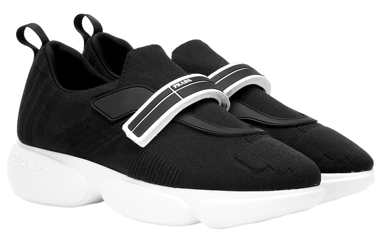 (WMNS) PRADA Cloudbust Rubber and Leather Sneakers 'Black White' 1E6511_3KK6_F0632_F_D040