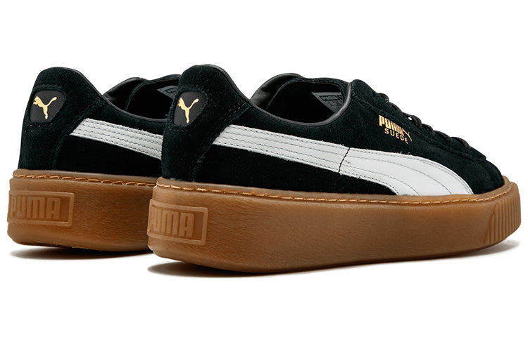 (WMNS) PUMA Suede Platform 'Black Gum' 363559-02
