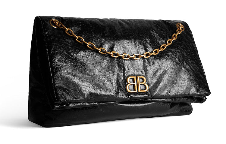 (WMNS) Balenciaga Monaco Large Chain Bag 'Black' 7659332AAR81000