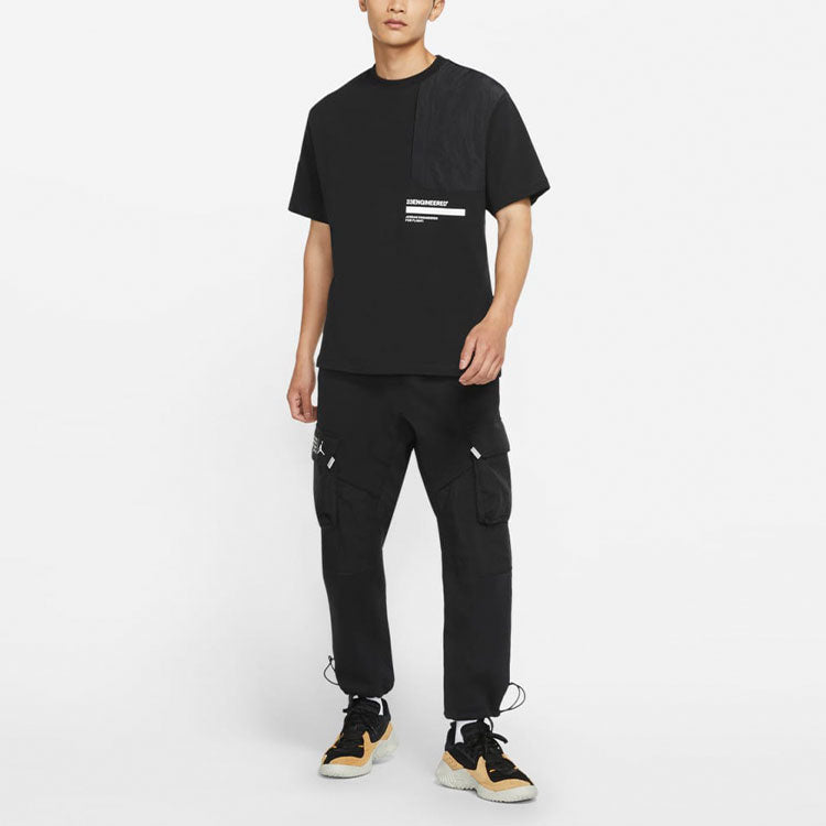 Air Jordan 23 Engineered Athleisure Casual Sports Round Neck Short Sleeve T-Shirt 'Black DM3216-010