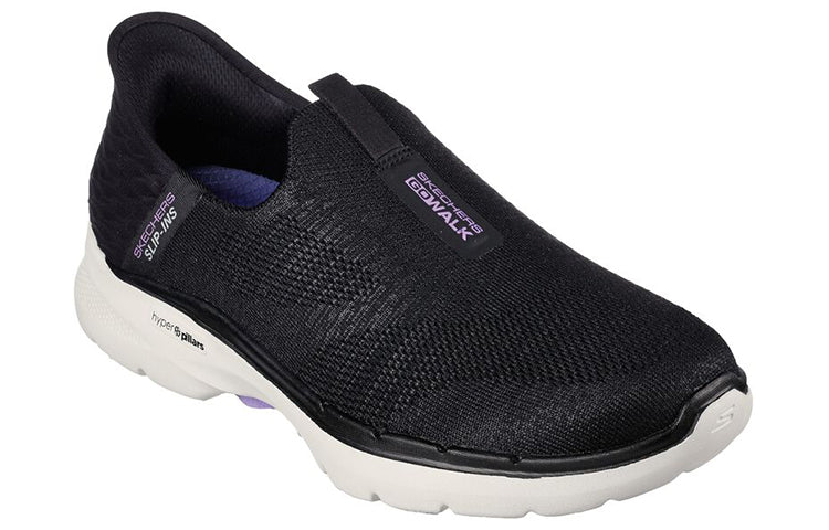 (WMNS) Skechers Go Walk 6 'Black' 124569-BKLV