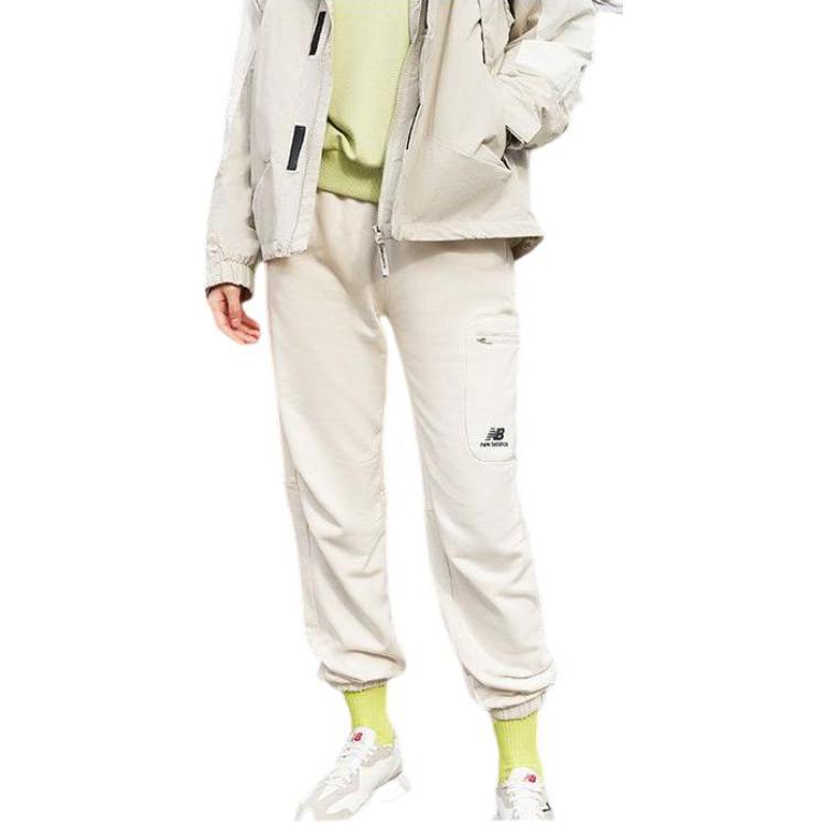 New Balance Logo Print Pants Asia Sizing 'White' 6LB42123-CRE