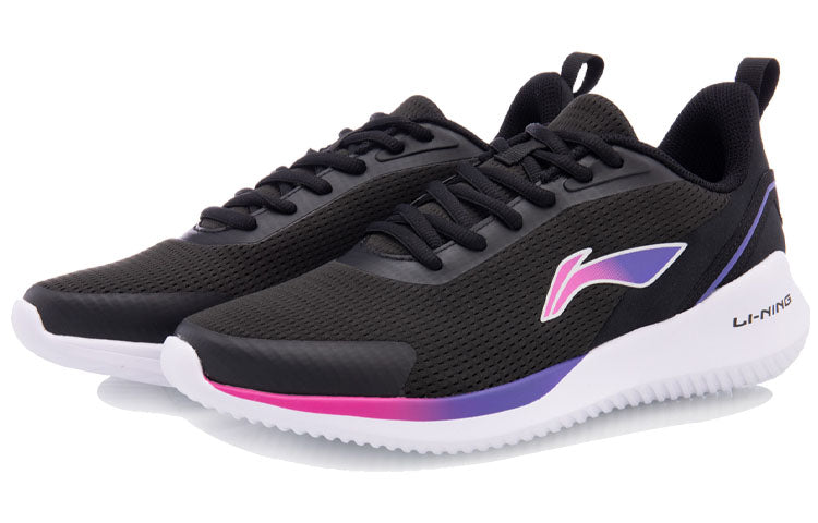 (WMNS) Li-Ning Essential Running Shoes 'Black' ARHQ306-1