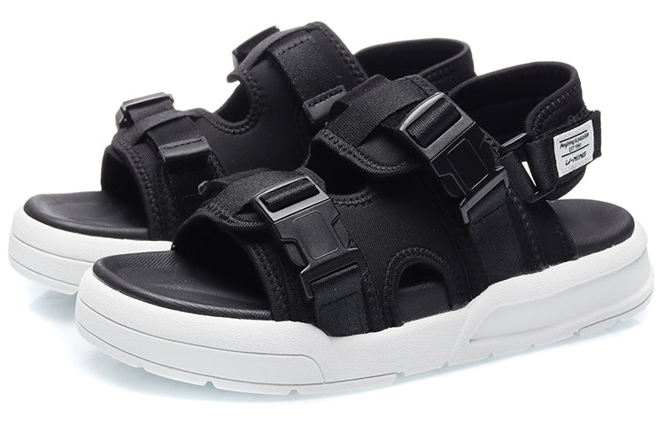 (WMNS) Li-Ning Coca Sandals 'Black White' AGLR026-1