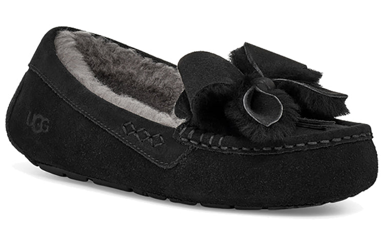 (WMNS) UGG Ansley Bow Black 1113470-BLK