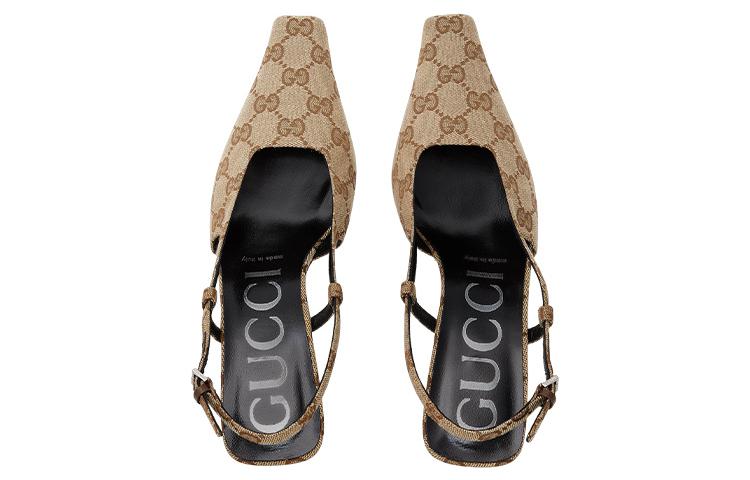(WMNS) Gucci GG slingback pump 'Beige' 675420-KY980-9763