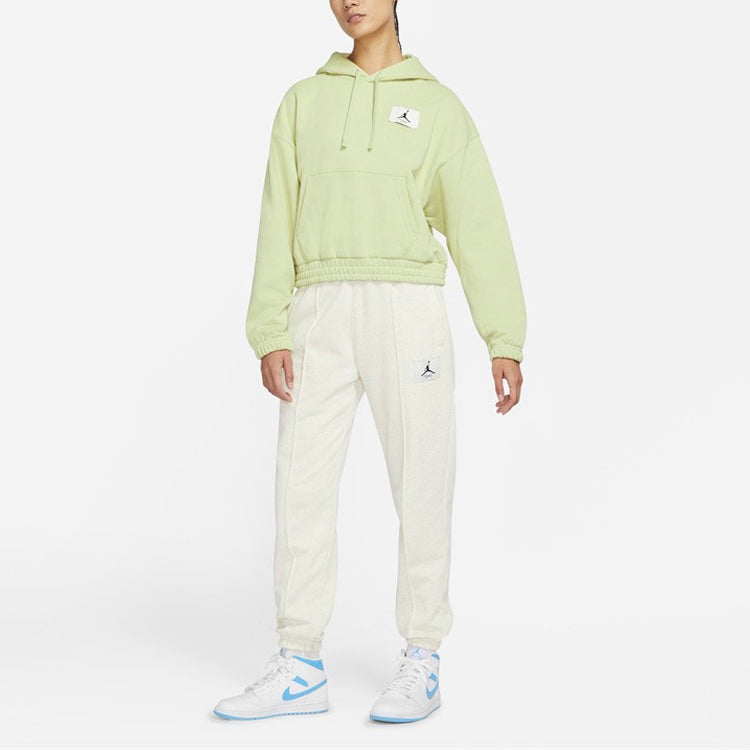 (WMNS) Air Jordan Casual Knit Loose hoodie Short 'Green' DD6999-371