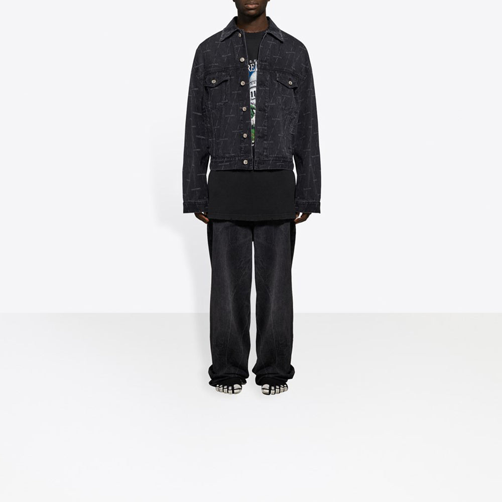 Balenciaga Denim Jacket Large Fit 'Charcoal' 620731TJW411052