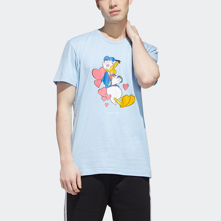 adidas neo x Disney Crossover Casual Sports Cartoon Short Sleeve Pink Blue GJ5638