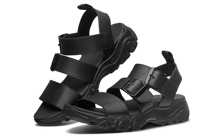 (WMNS) Skechers D Lites 2.0 Sandals 'Triple Black' 66666182-BBK