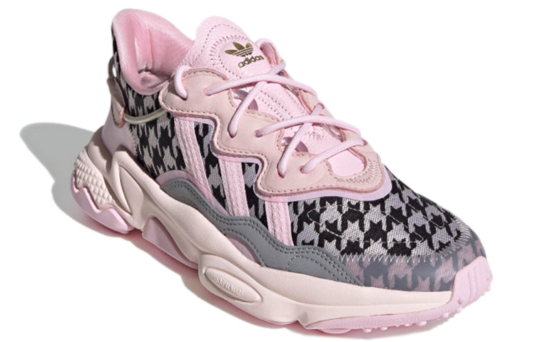 (WMNS) adidas originals Ozweego 'Pink Black Gray' FV9758