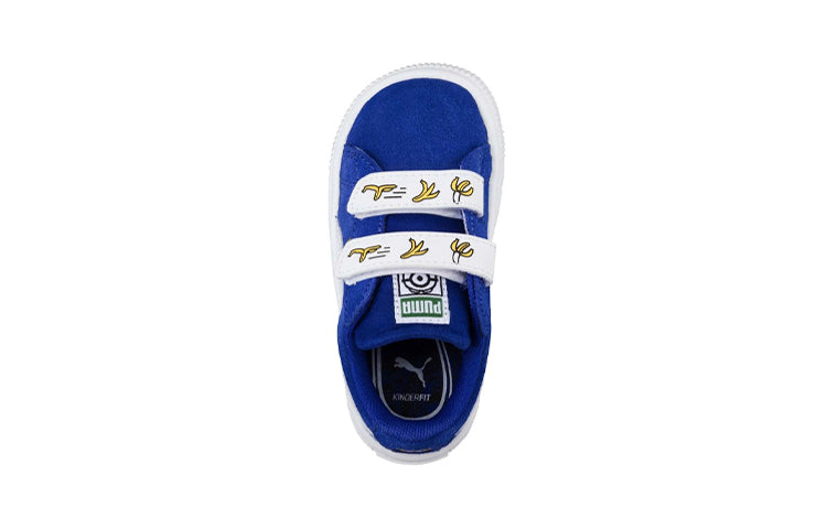 (PS) PUMA Minions Suede V Ps Casual Shoes Blue/White 365528-02