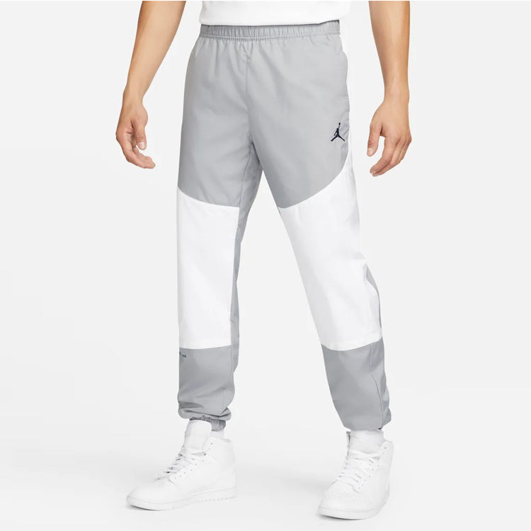 Men's Air Jordan Casual Contrast Color Stitching Sports Pants/Trousers/Joggers Gray DJ0390-090