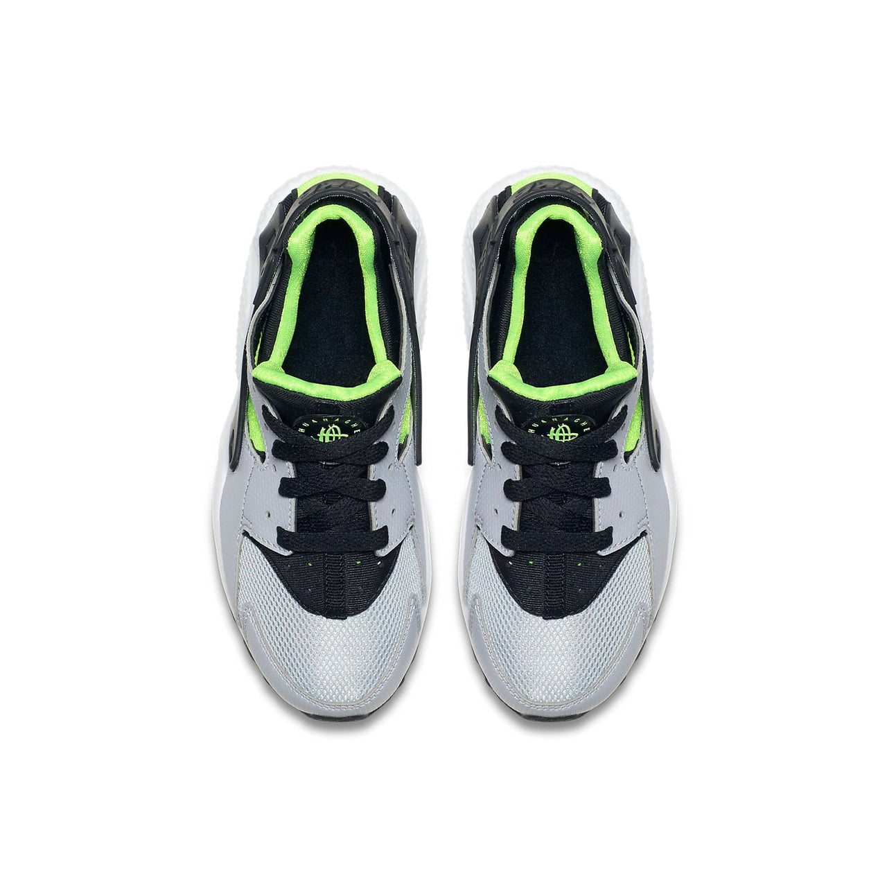(PS) Nike Huarache Run 'Wolf Grey Electric Green' 704949-015