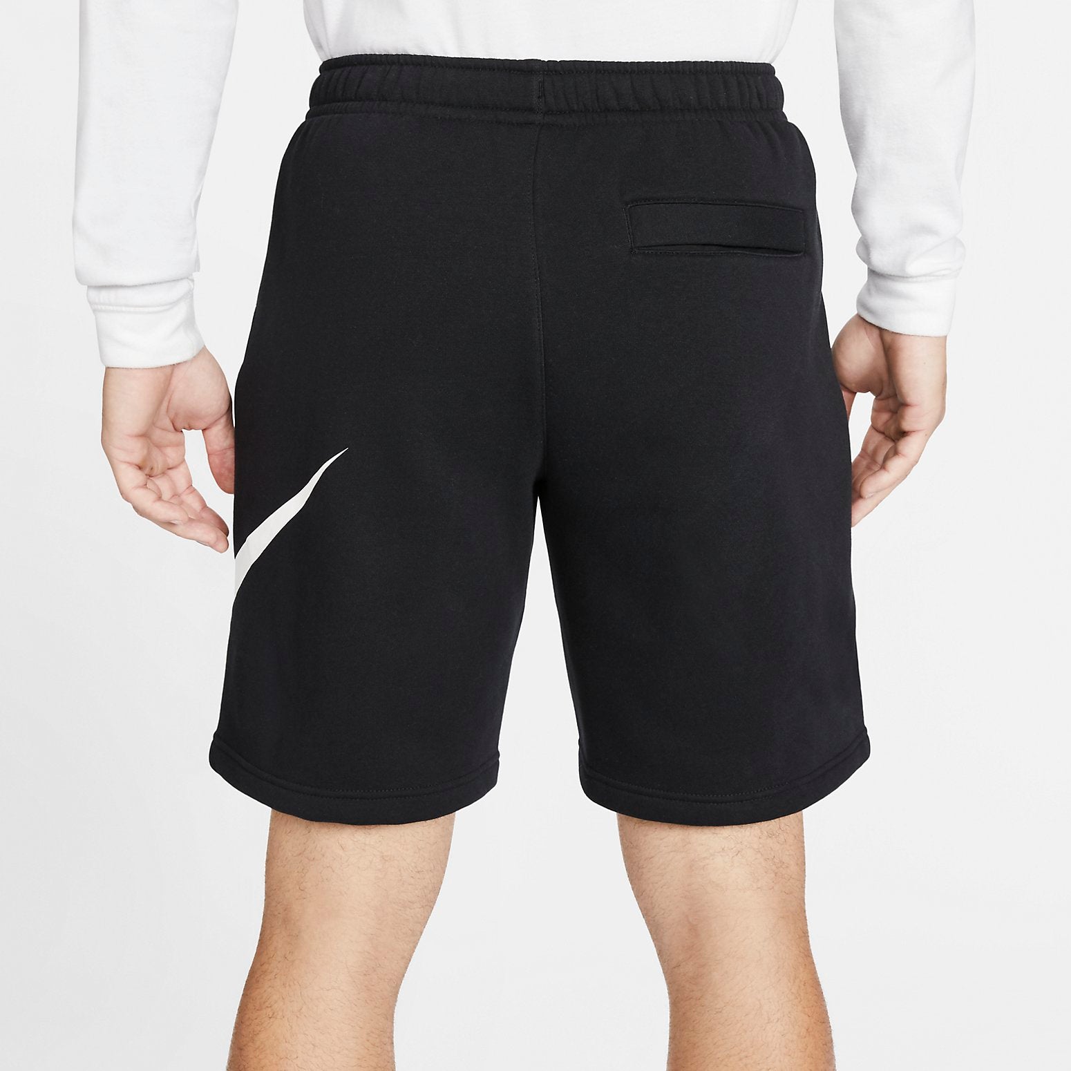 Nike Sportswear Club Graphic Shorts 'Black White' BV2721-010