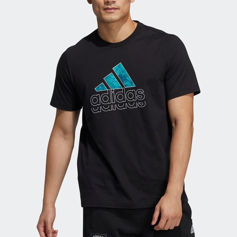 adidas St Logogfx Tee Athleisure Casual Sports Round Neck Logo Short Sleeve Black HE9912