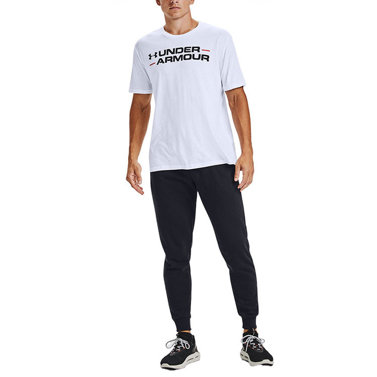 Under Armour Rival Wordmark Jogger Fleece Pants 'Black' 1360704-001