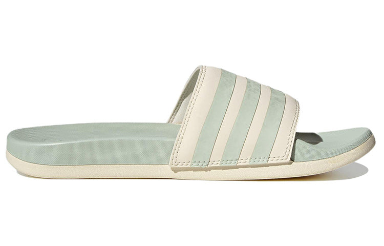 (WMNS) adidas Adilette Comfort Slide 'White Linen Green' H03620