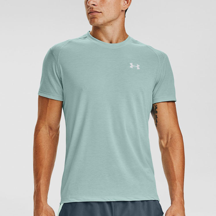 Men's Under Armour Streaker Series Running Sports Short Sleeve Blue 1326579-477