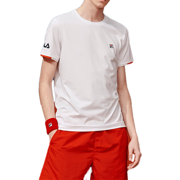 FILA Athletics Logo Printing Short Sleeve White A11M023110F-WT