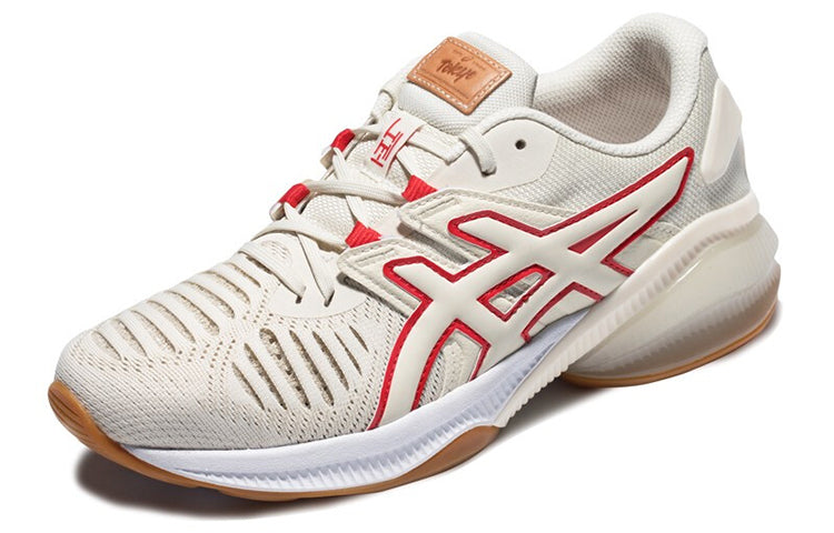 (WMNS) ASICS Gel Quantum Jin Shoes Birch 'White Red' 1022A291-201
