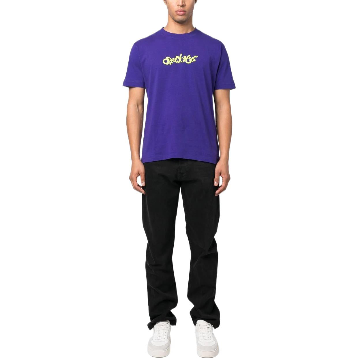 Off-White Opposite Arrow Slim T-Shirt 'Purple' OMAA027S23JER0063750