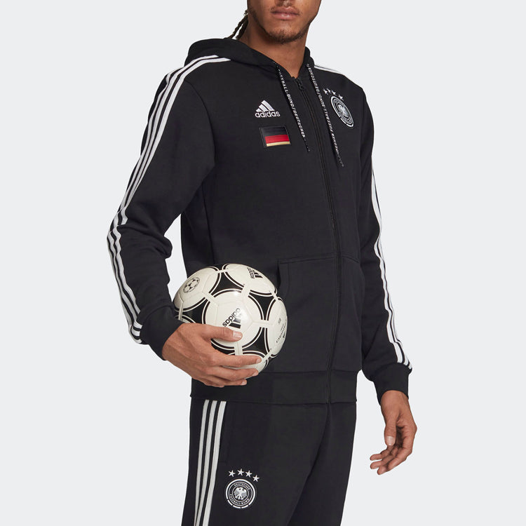 adidas Germany National Team Soccer/Football Sports Jacket Black FI1455