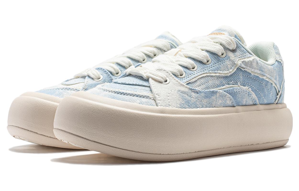(WMNS) Li-Ning Puff Platform 'Denim Blue Beige' AZGT026-10