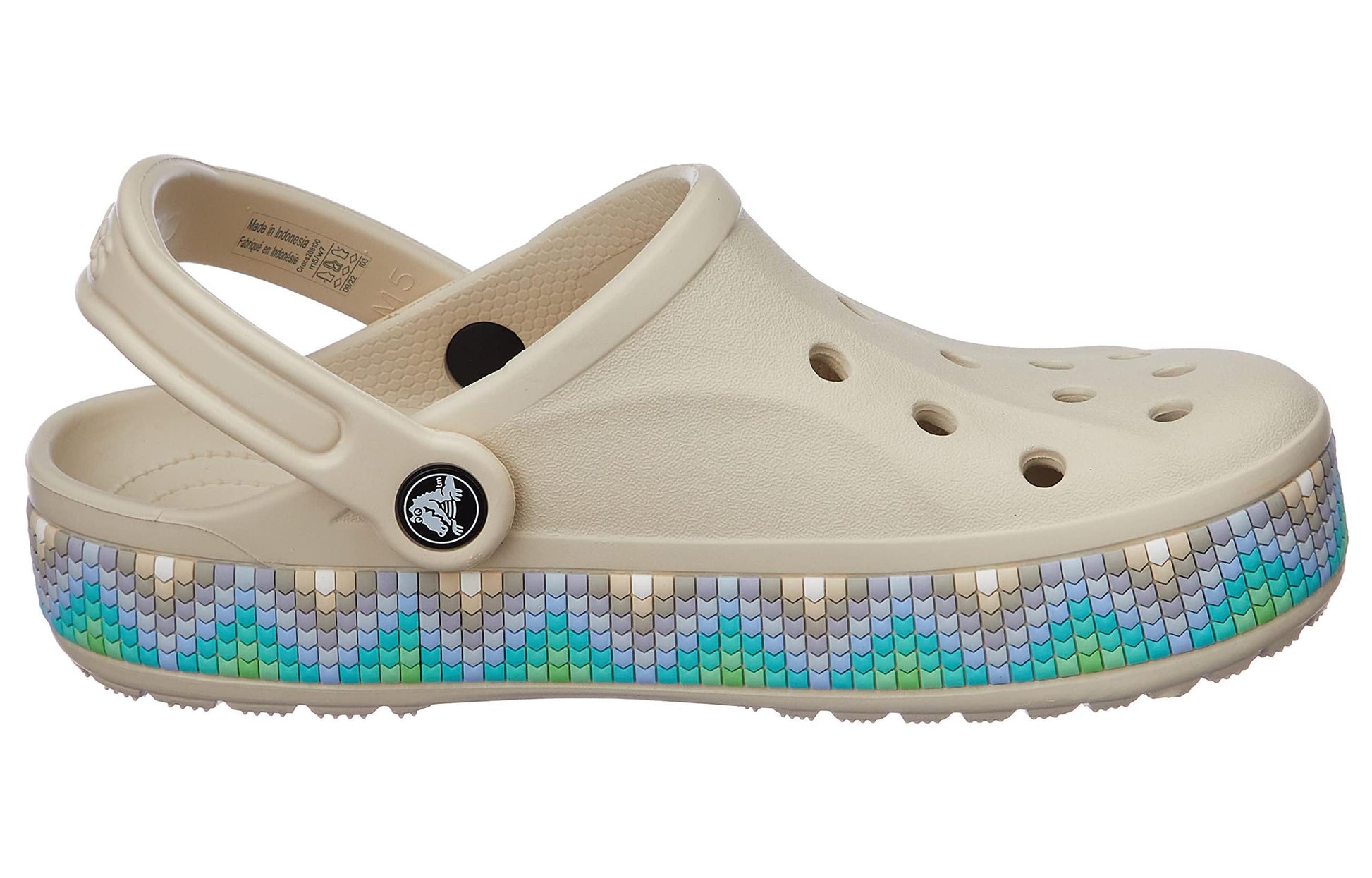 Crocs Bayaband Chevron Band Clogs 'Stucco Multi' 208100-1F8