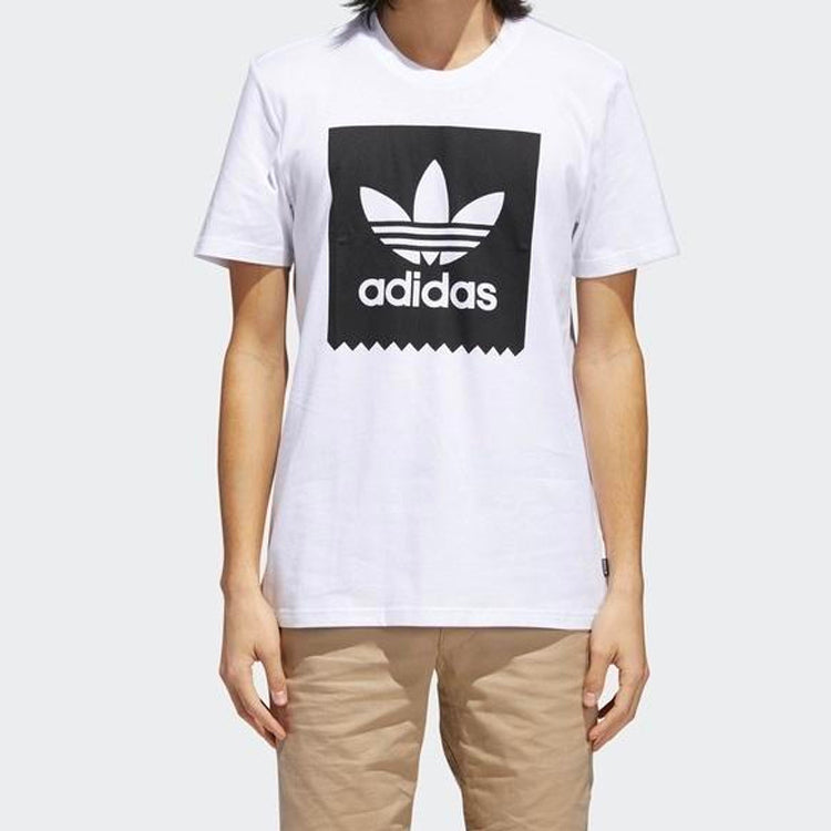 adidas originals Round Neck Short Sleeve Black White CW2336