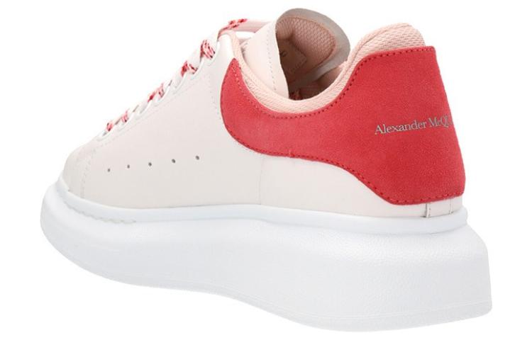 (WMNS) Alexander McQueen Oversized Low-Top Sneakers 'Beige Red' 697103WIBNH9889