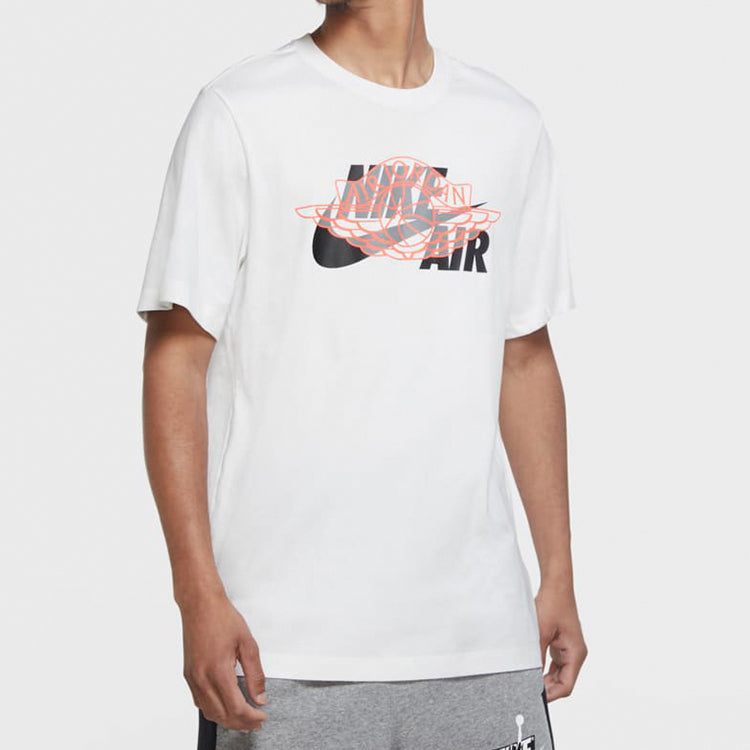 Air Jordan Air Wings Round-neck Short-sleeve Tee Men White CU1980-100