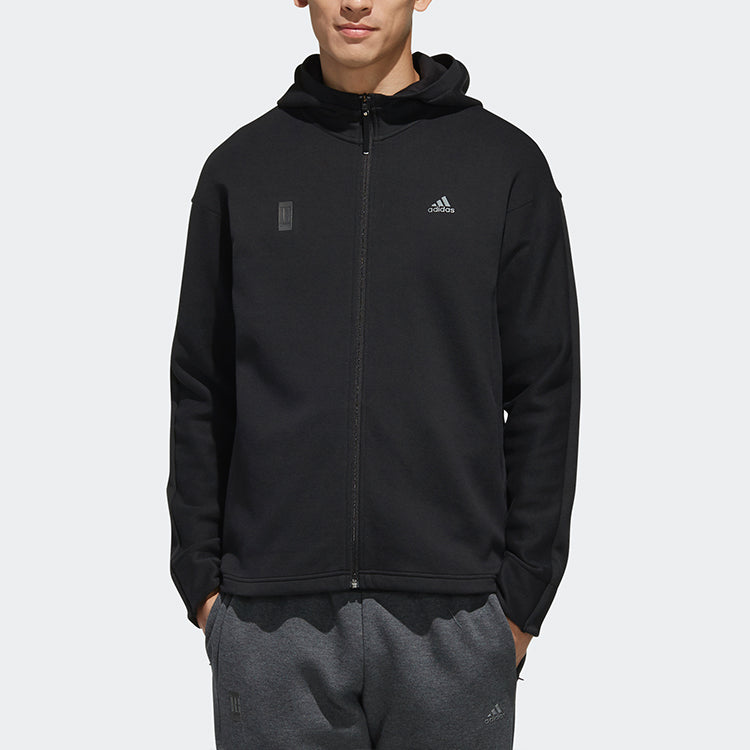 adidas Wuji Htt Training Sports Hooded Jacket Black FK4484