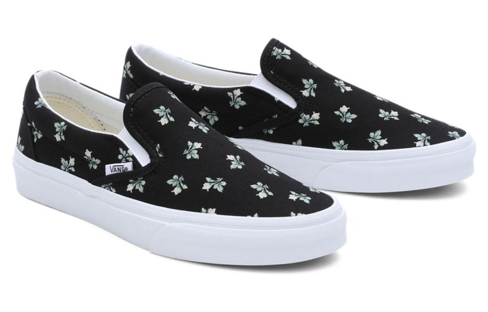 (WMNS) Vans Classics Slip-On Floral 'Black White' VN000BVZBLA