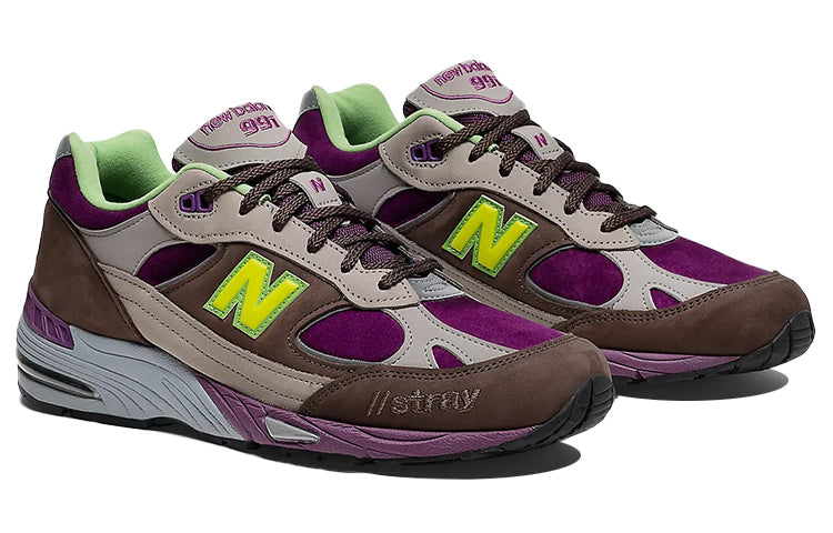 (WMNS) New Balance Stray Rats x 991 Made in England 'Purple Green' W991SRG