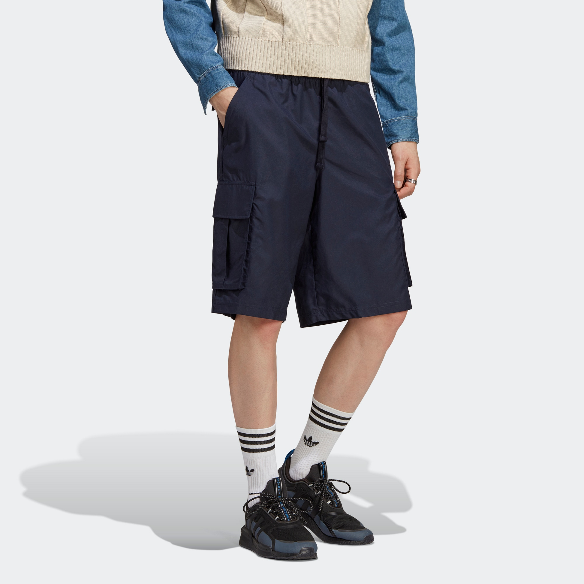 adidas RIFTA City Boy Cargo Shorts 'Black' IB8738