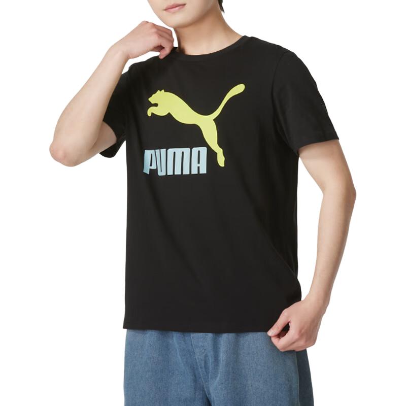 PUMA Classics Logo T-shirt 'Black' 621980-74