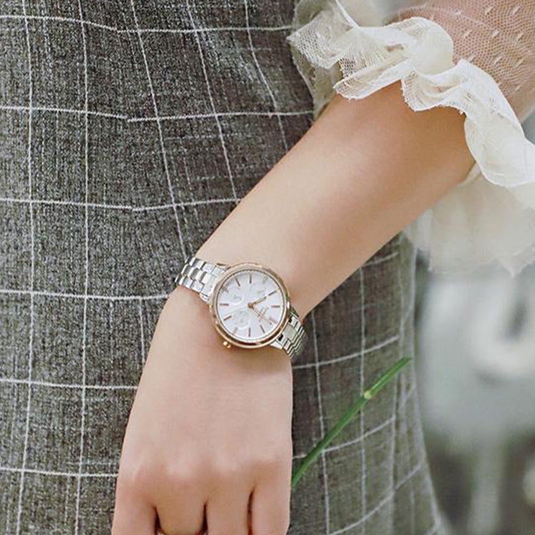 CASIO Waterproof SHEEN Sapphire Crystal Silver Analog SHE-3510SG-7AUPRD