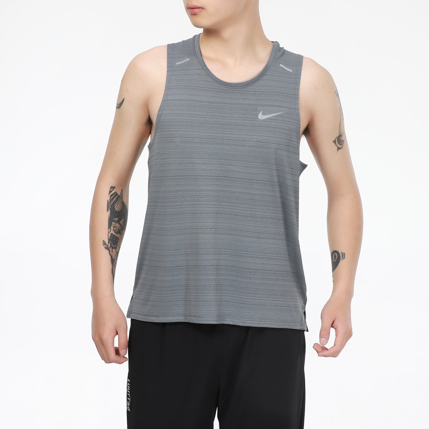 Nike Dri-fit Casual Sports Quick Dry Running Breathable Sleeveless Vest Gray CU5983-084